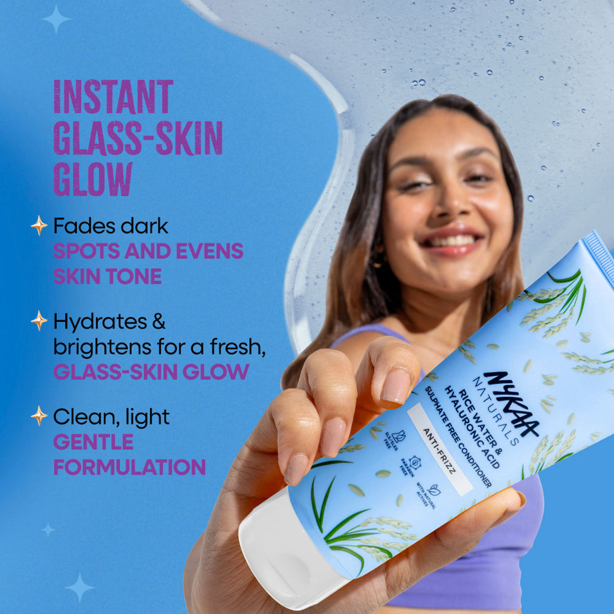 Nykaa Anti-Acne Face Wash With Salicylic Acid, Tea Tree & Neem - For Oily & Acne Prone Skin - Glycolic Acid Rice Water