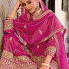 Dhiyona IE Women Ethnic Motifs Embroidered Mirror Work Kurta with Palazzos & With Dupatta