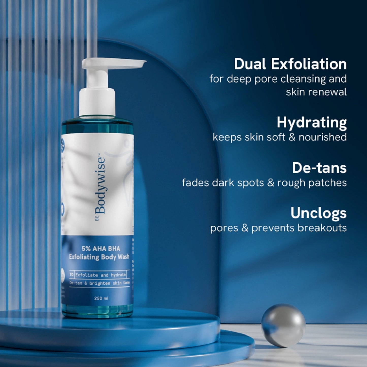 Be Bodywise 5% AHA BHA Exfoliating Body Wash