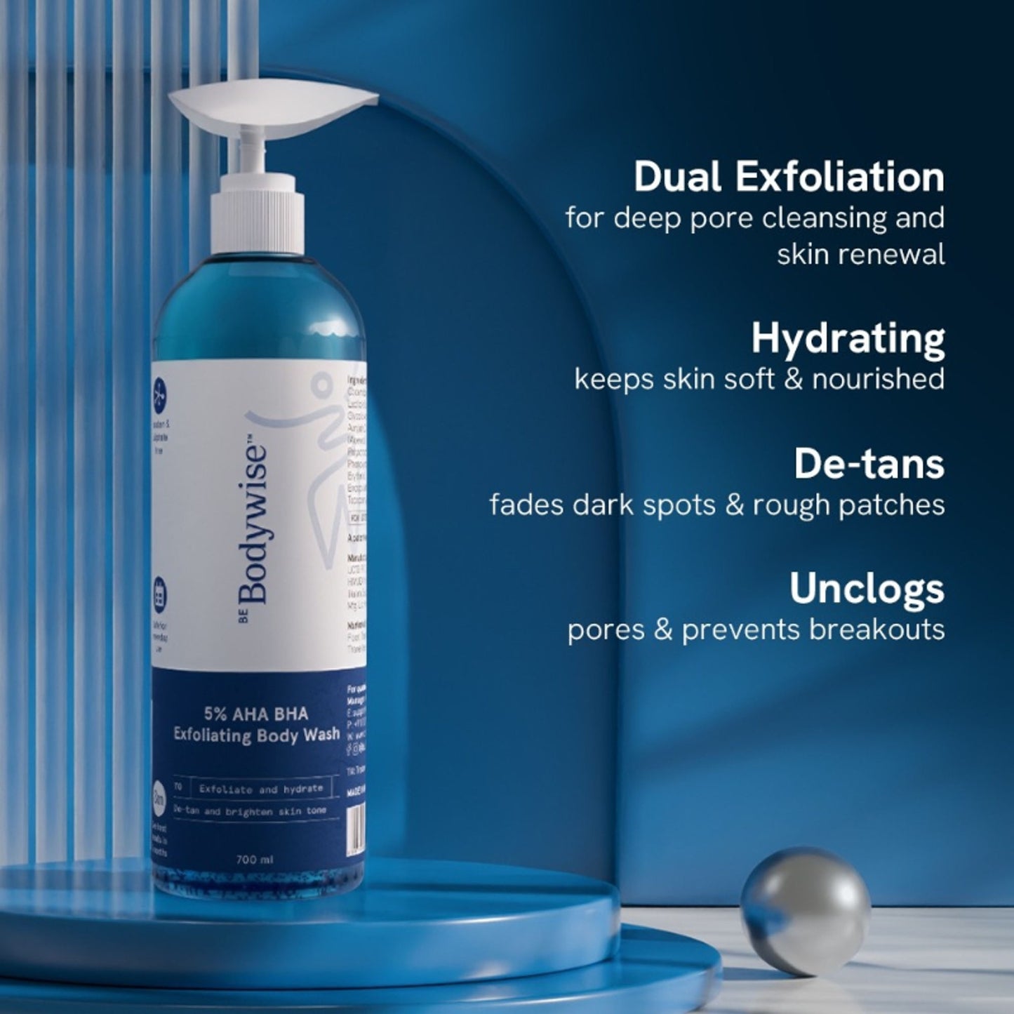 Be Bodywise 5% AHA BHA Exfoliating Body Wash