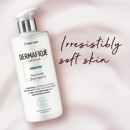Dermafique Aqua Surge Body Lotion|No Mineral Oil, Lightweight & Non-sticky