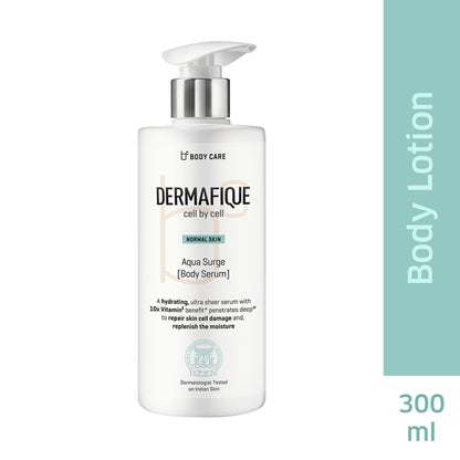 Dermafique Aqua Surge Body Lotion|No Mineral Oil, Lightweight & Non-sticky