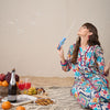 Dhiyona IE Floral Printed V-Neck Panelled Pure Cotton Straight Kurta With Trouser