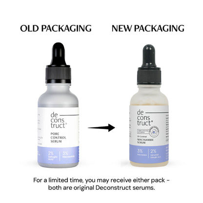 Deconstruct 3% Niacinamide & 2% Salicylic Acid Serum, Liposomal Technology, Controls Oil & Acne