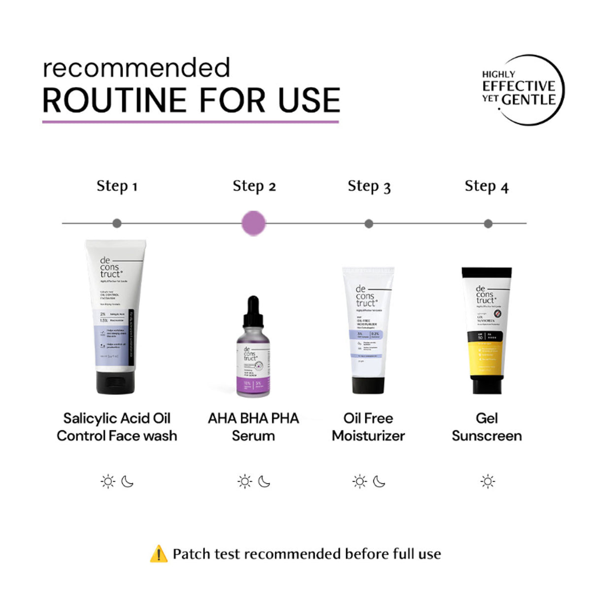 Deconstruct Exfoliating 18% AHA & 3% BHA PHA Serum Liposomal Technology for Face & Body Detan