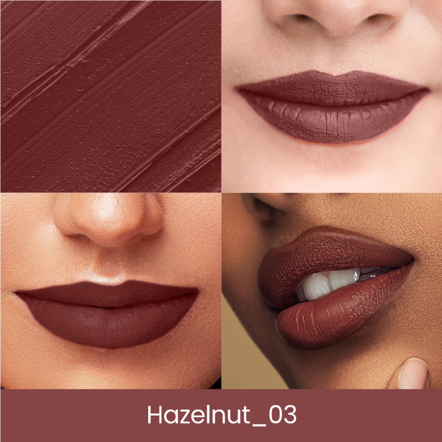 Swiss Beauty Lip Stain Matte Lipstick - 203 Hazlenut