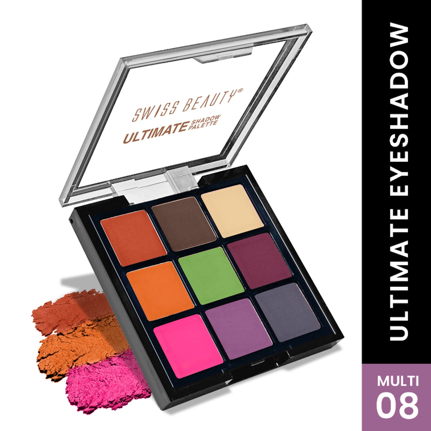 Swiss Beauty Ultimate 9 Pigmented Colors Eyeshadow Palette - 8
