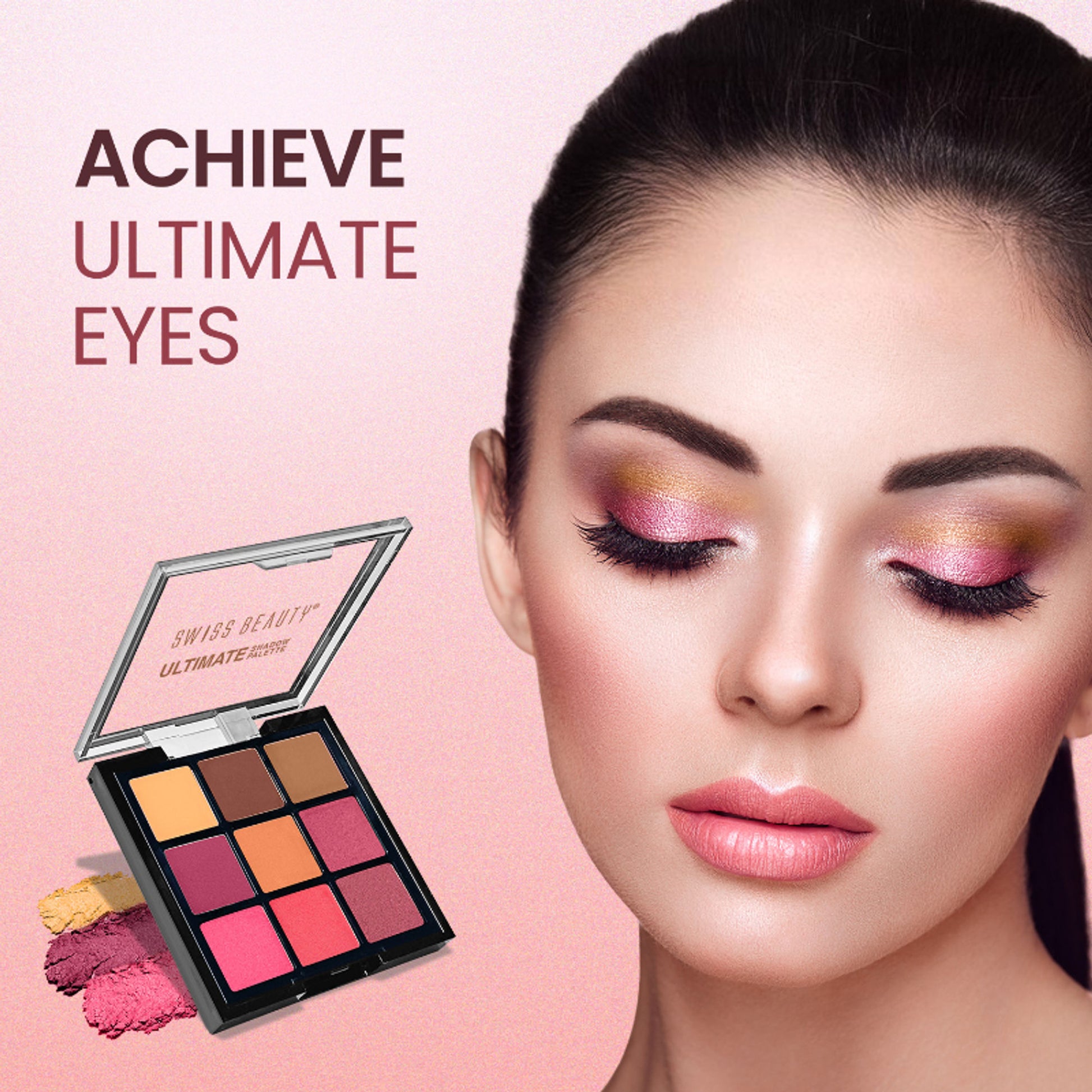 Swiss Beauty Ultimate 9 Pigmented Colors Eyeshadow Palette - 1