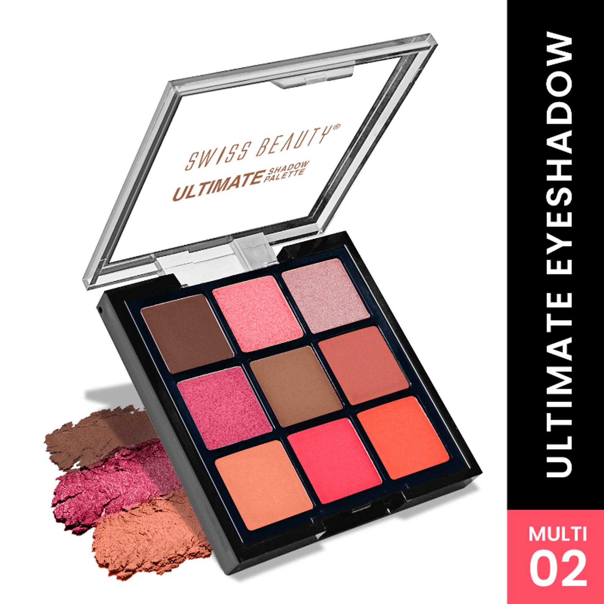 Swiss Beauty Ultimate 9 Pigmented Colors Eyeshadow Palette - 2