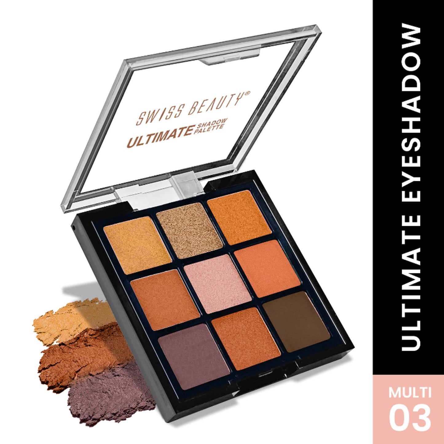Swiss Beauty Ultimate 9 Pigmented Colors Eyeshadow Palette - 3