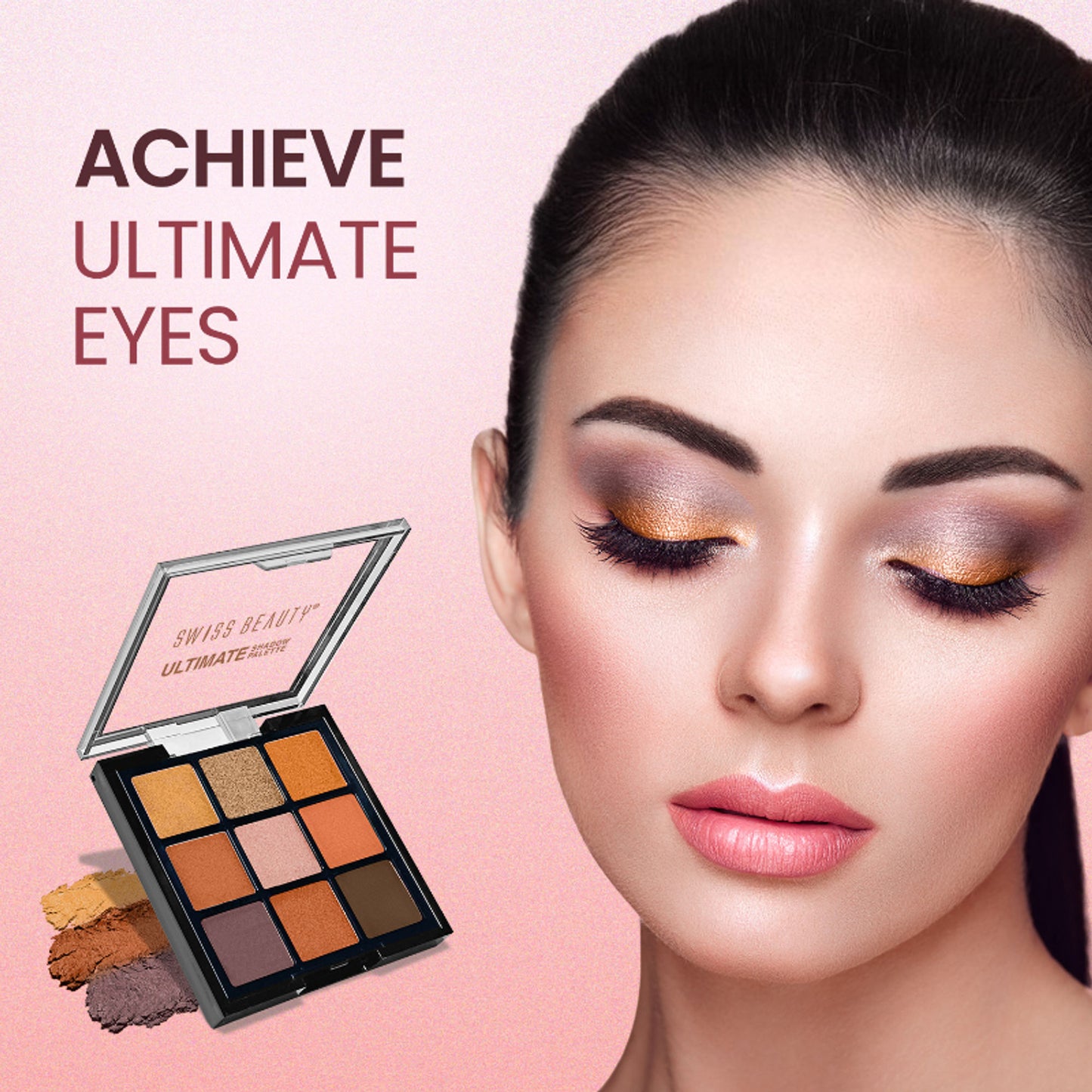 Swiss Beauty Ultimate 9 Pigmented Colors Eyeshadow Palette - 3