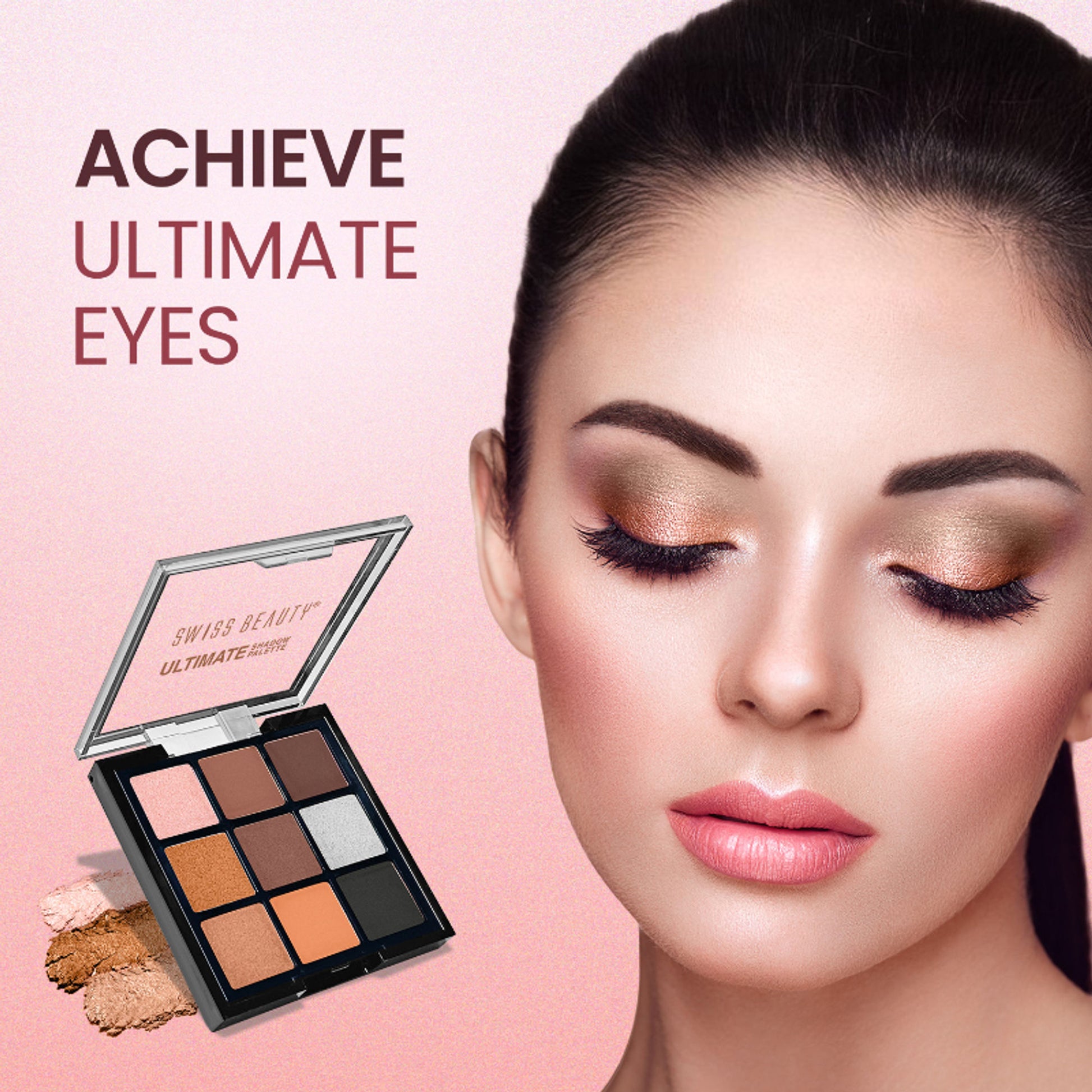 Swiss Beauty Ultimate 9 Pigmented Colors Eyeshadow Palette - 5