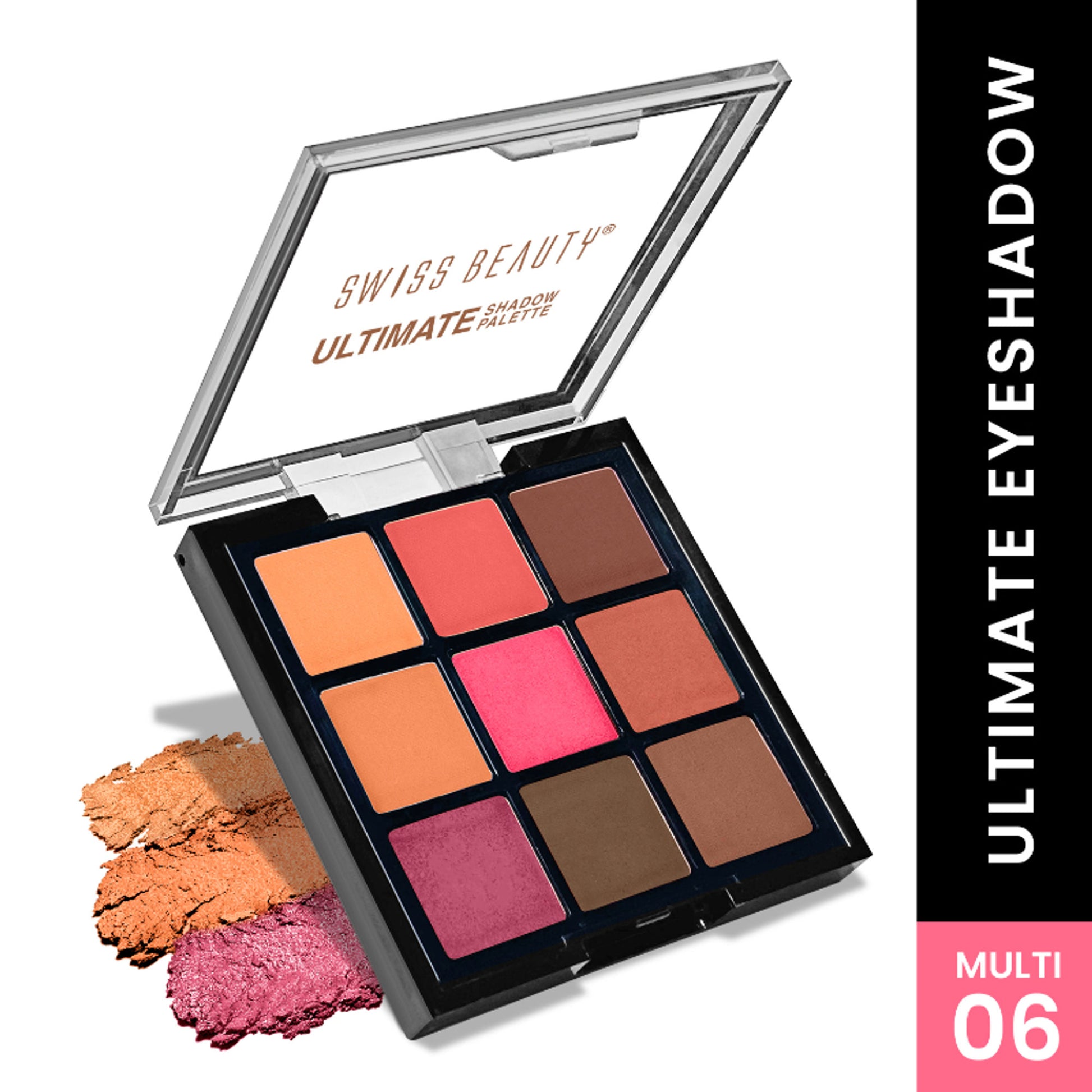 Swiss Beauty Ultimate 9 Pigmented Colors Eyeshadow Palette - 6