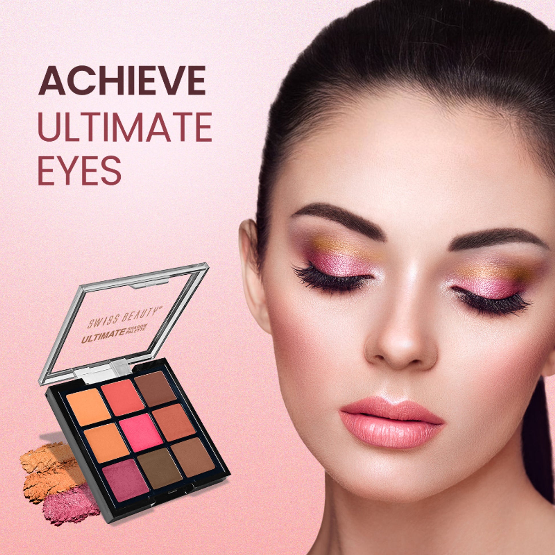 Swiss Beauty Ultimate 9 Pigmented Colors Eyeshadow Palette - 6