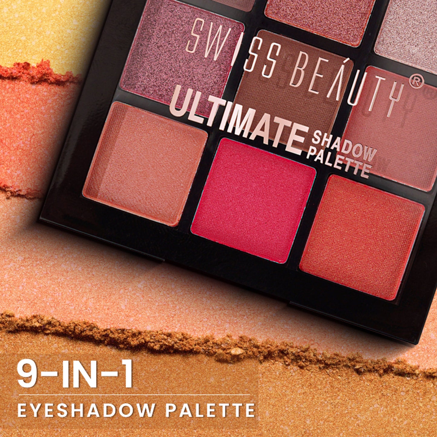 Swiss Beauty Ultimate 9 Pigmented Colors Eyeshadow Palette - 6