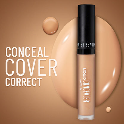 Swiss beauty Full Coverage Liquid Concealer With Jojoba Oil - 12 Natural