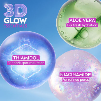 NIVEA Luminous Even Glow Brightening Face Serum with Niacinamide, Thiamidol 60X Vitamin C, Aloevera