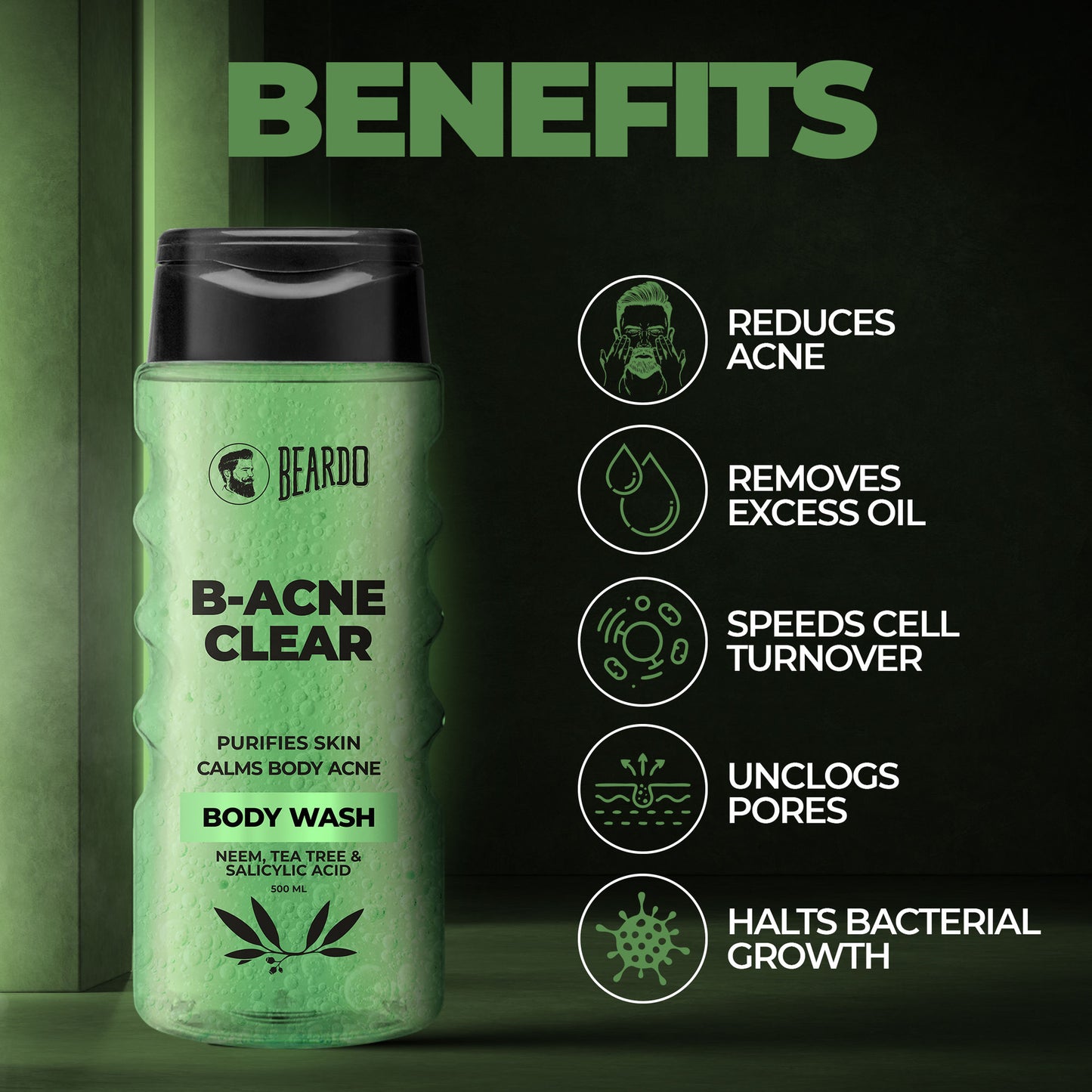 Beardo B-Acne Clear Bodywash