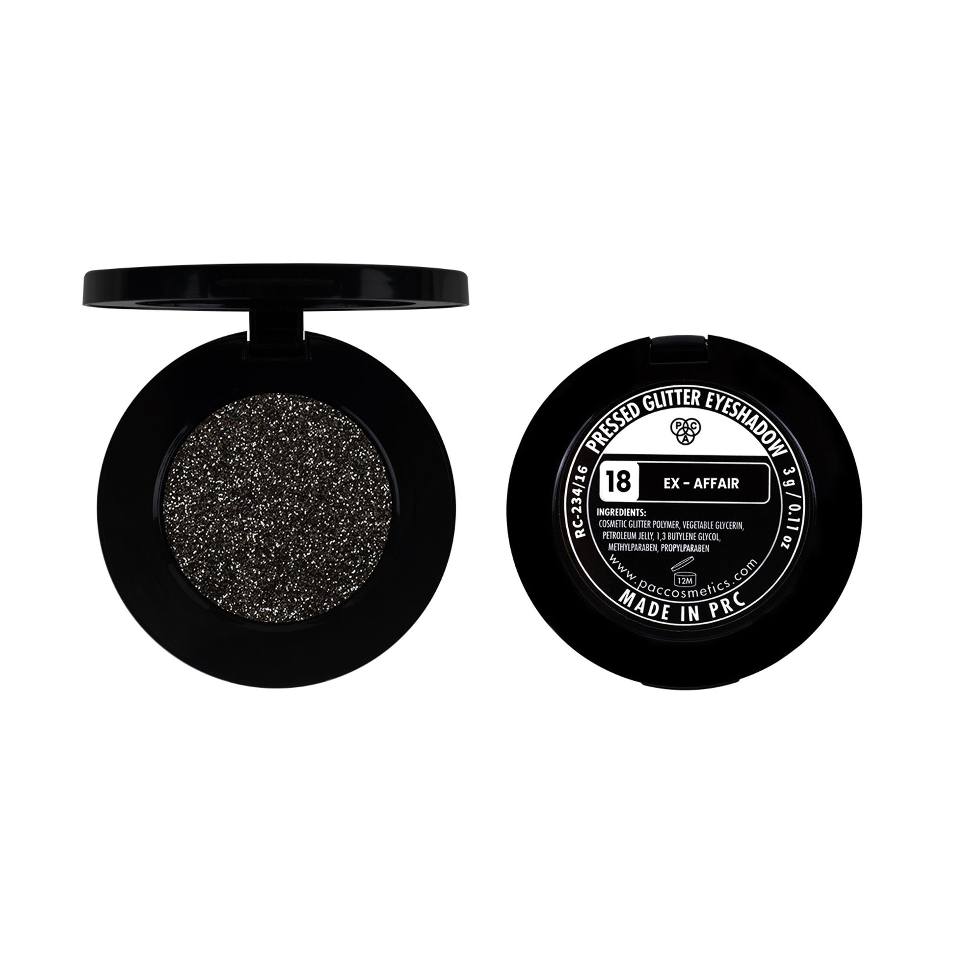 PAC Pressed Glitter Eyeshadow - 18 Ex-Affair