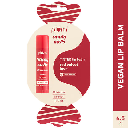 Plum Candy Melts Tinted Lip Balm - Strawberry Sorbet - Red Velvet Love