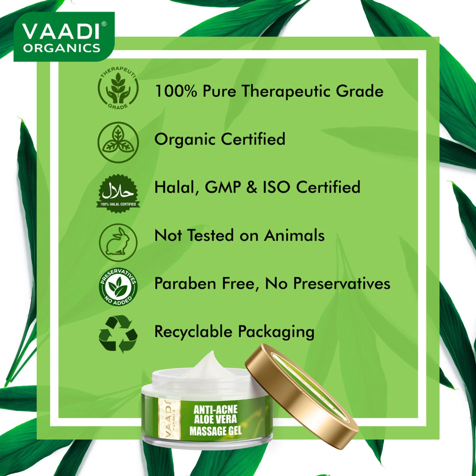 Vaadi Herbals Aloe Vera Anti Acne Massage Gel