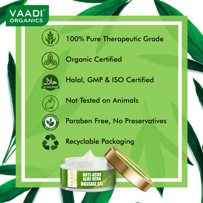 Vaadi Herbals Aloe Vera Anti Acne Massage Gel