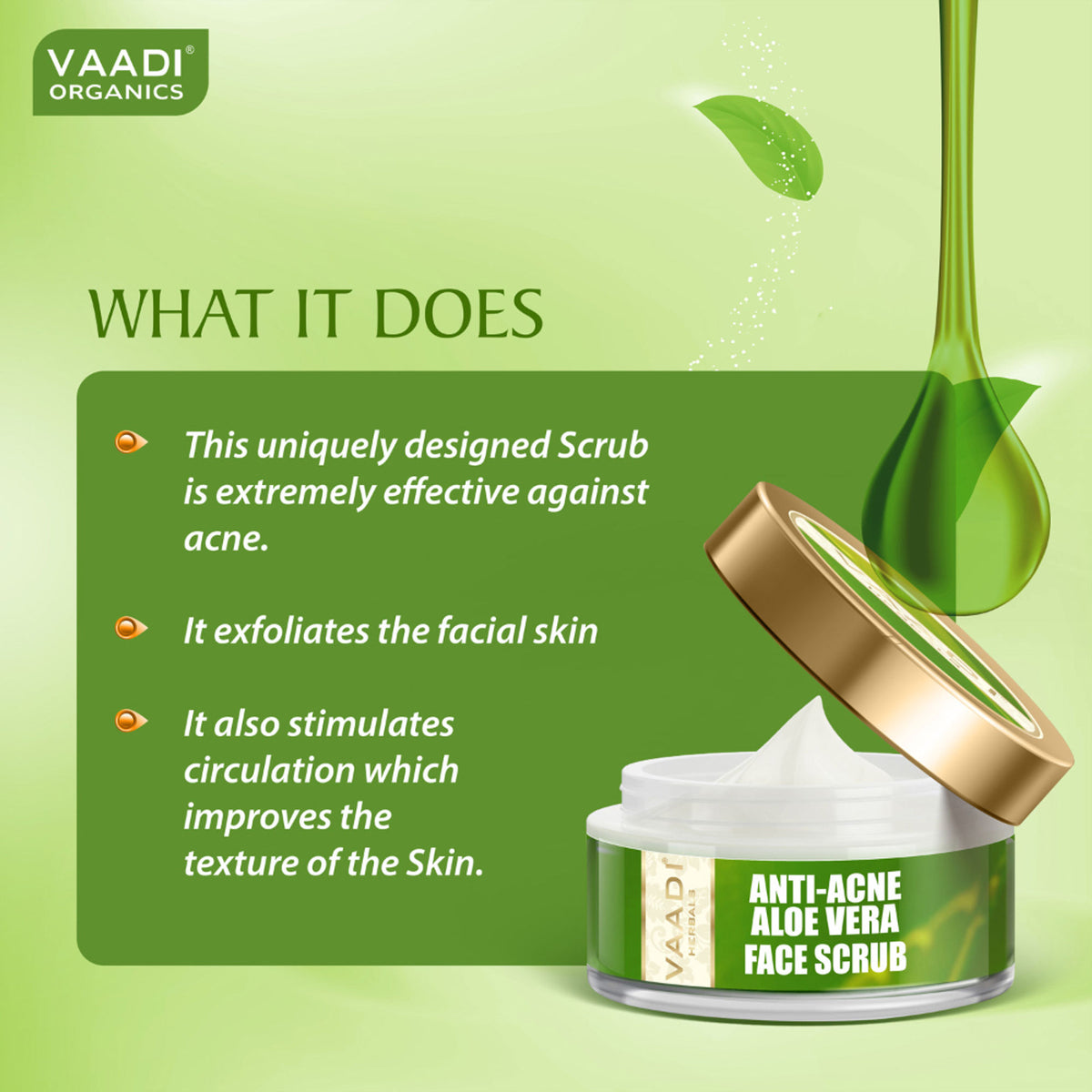 Vaadi Herbals Aloe Vera Face Scrub