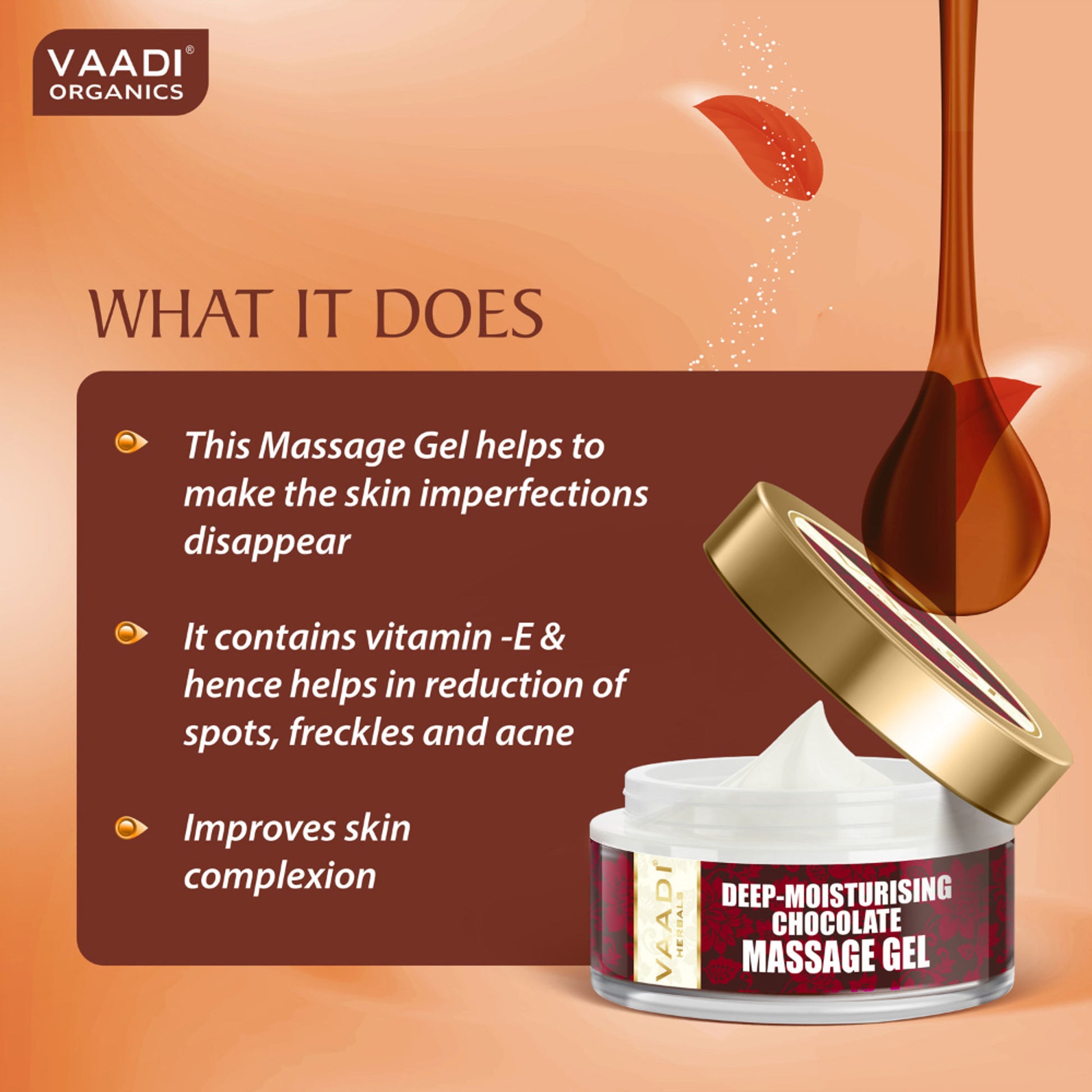 Vaadi Herbals Chocolate & Strawberry Massage Gel