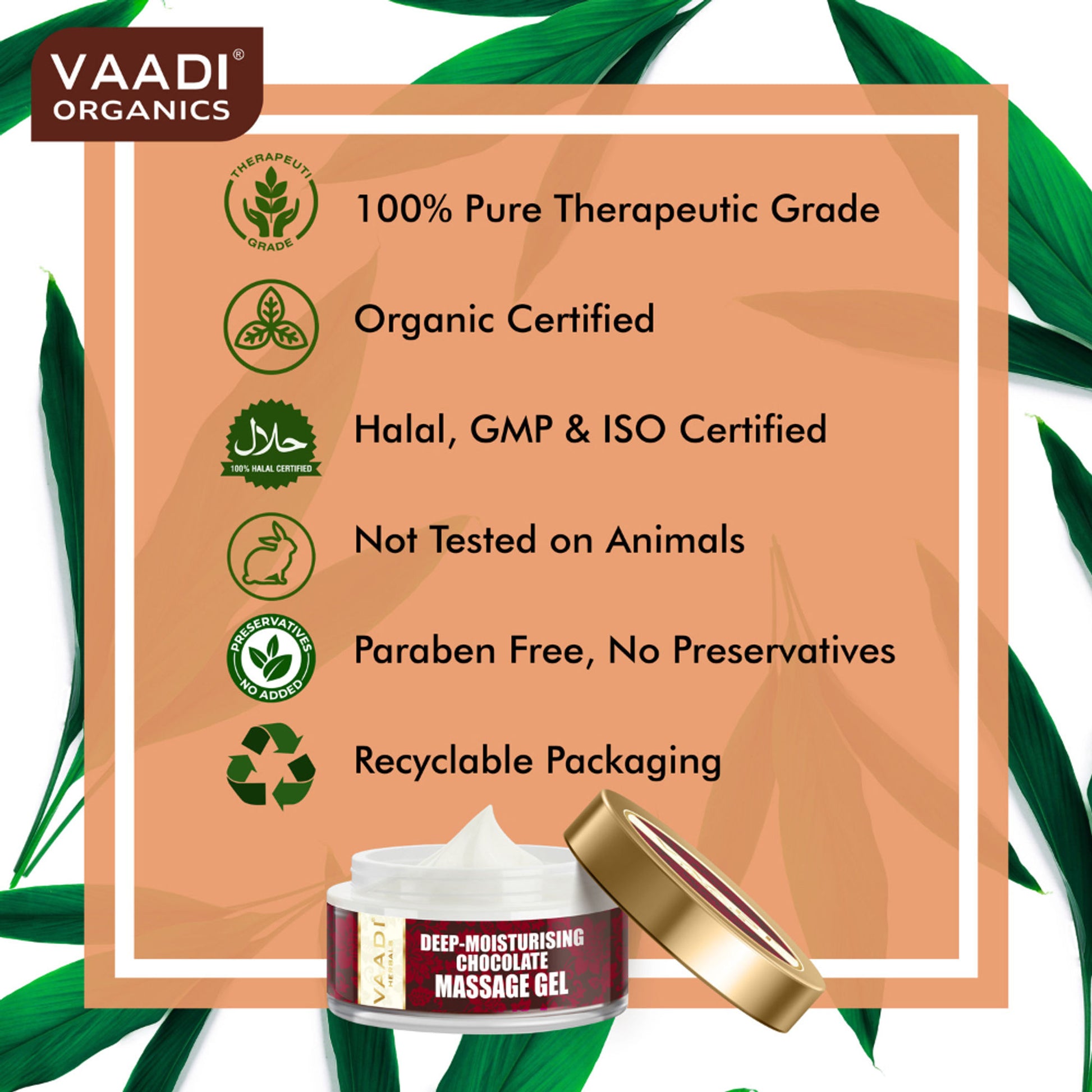 Vaadi Herbals Chocolate & Strawberry Massage Gel