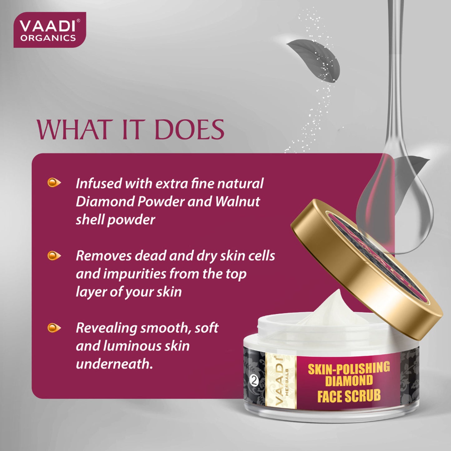 Vaadi Herbal Skin - Polishing Diamond Face Scrub