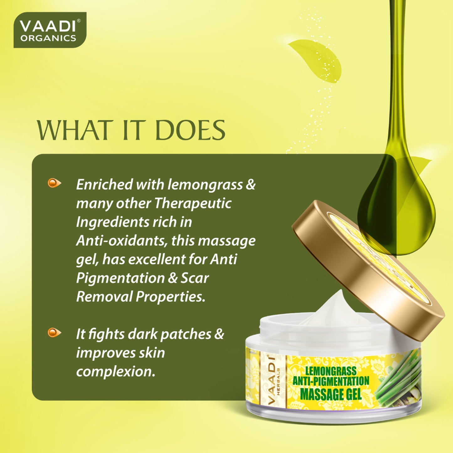 Vaadi Herbals Lemongrass Anti-Pigmentation Massage Gel