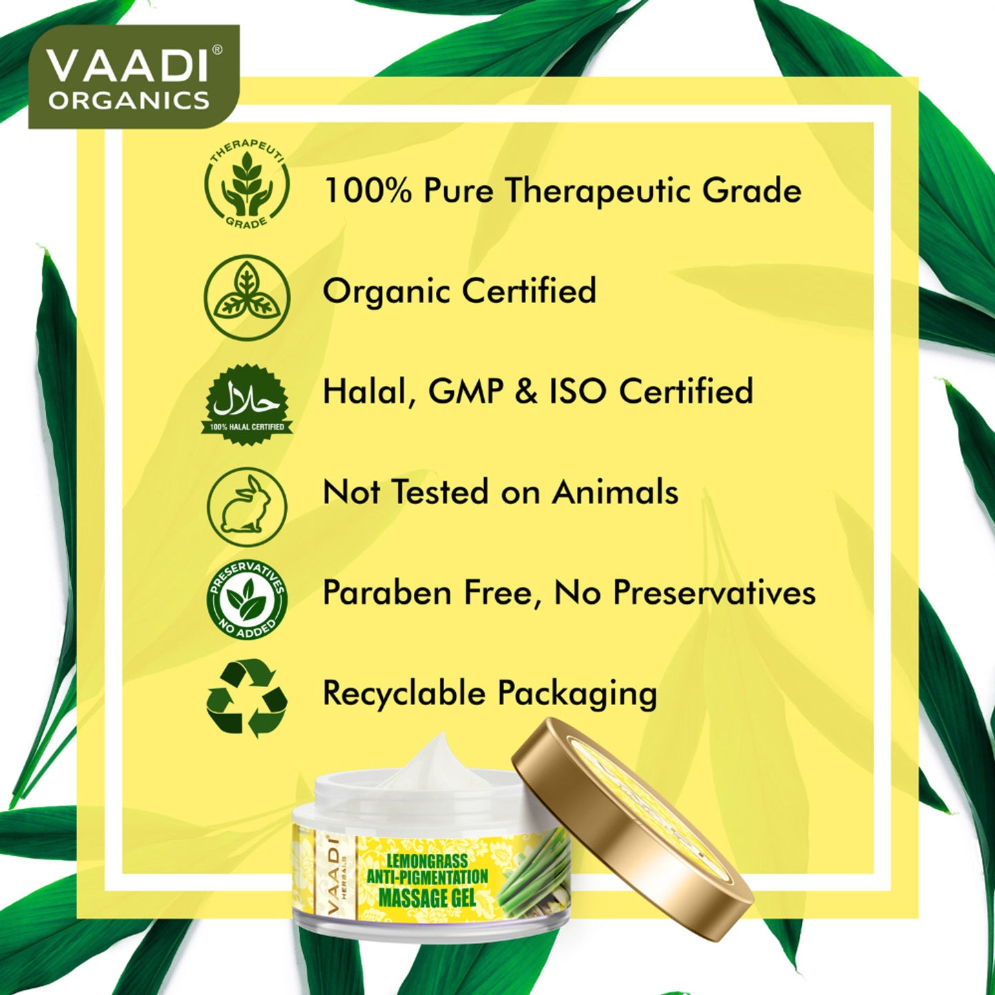 Vaadi Herbals Lemongrass Anti-Pigmentation Massage Gel