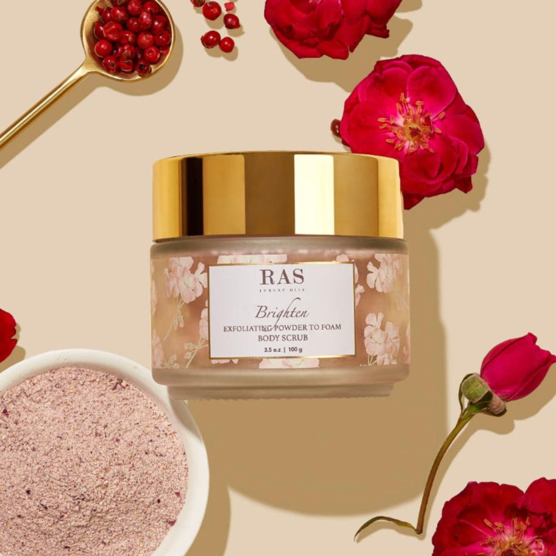 RAS Luxury Oils Brighten Tan Removing Body Scrub