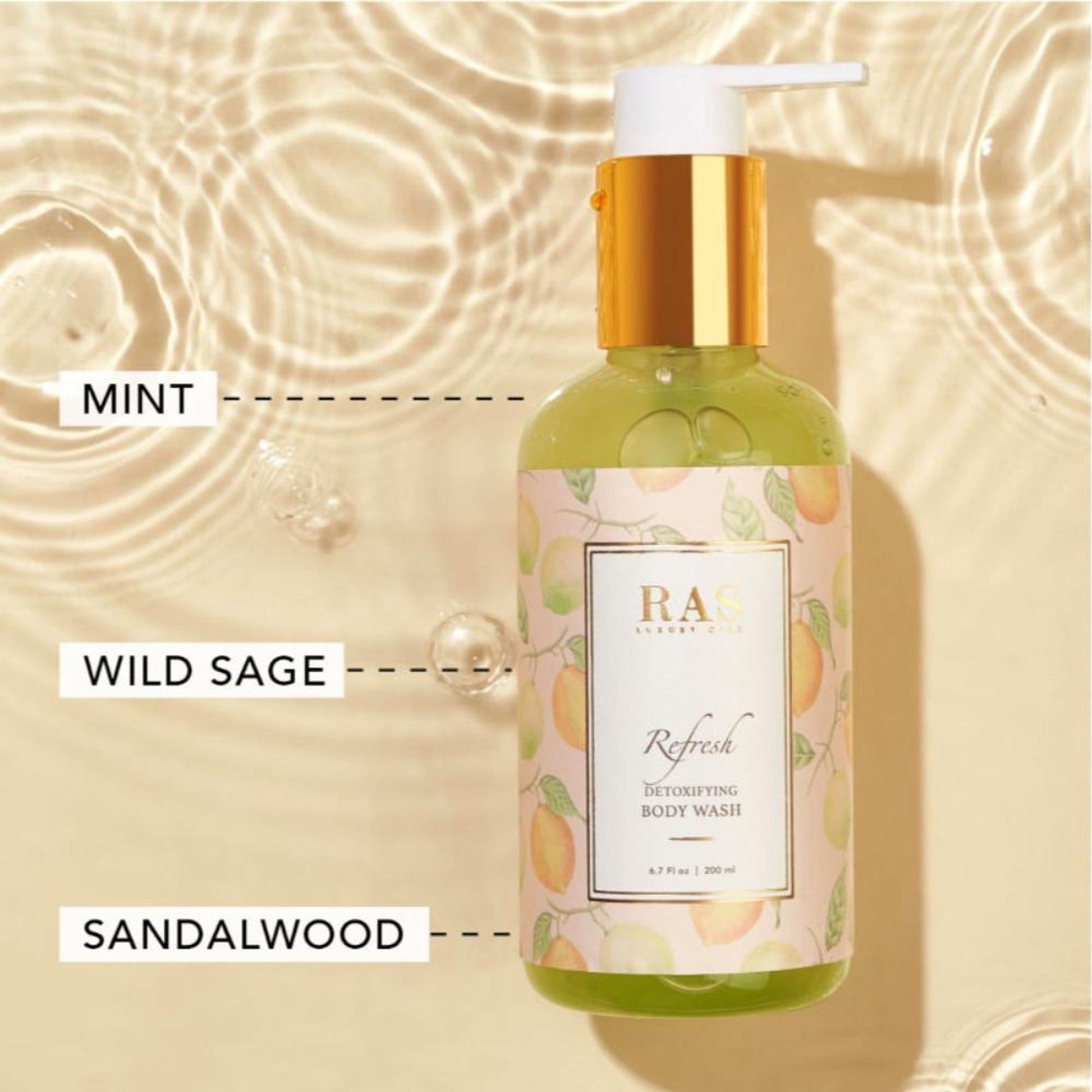 RAS Luxury Oils Refresh Revitalizing Body Wash