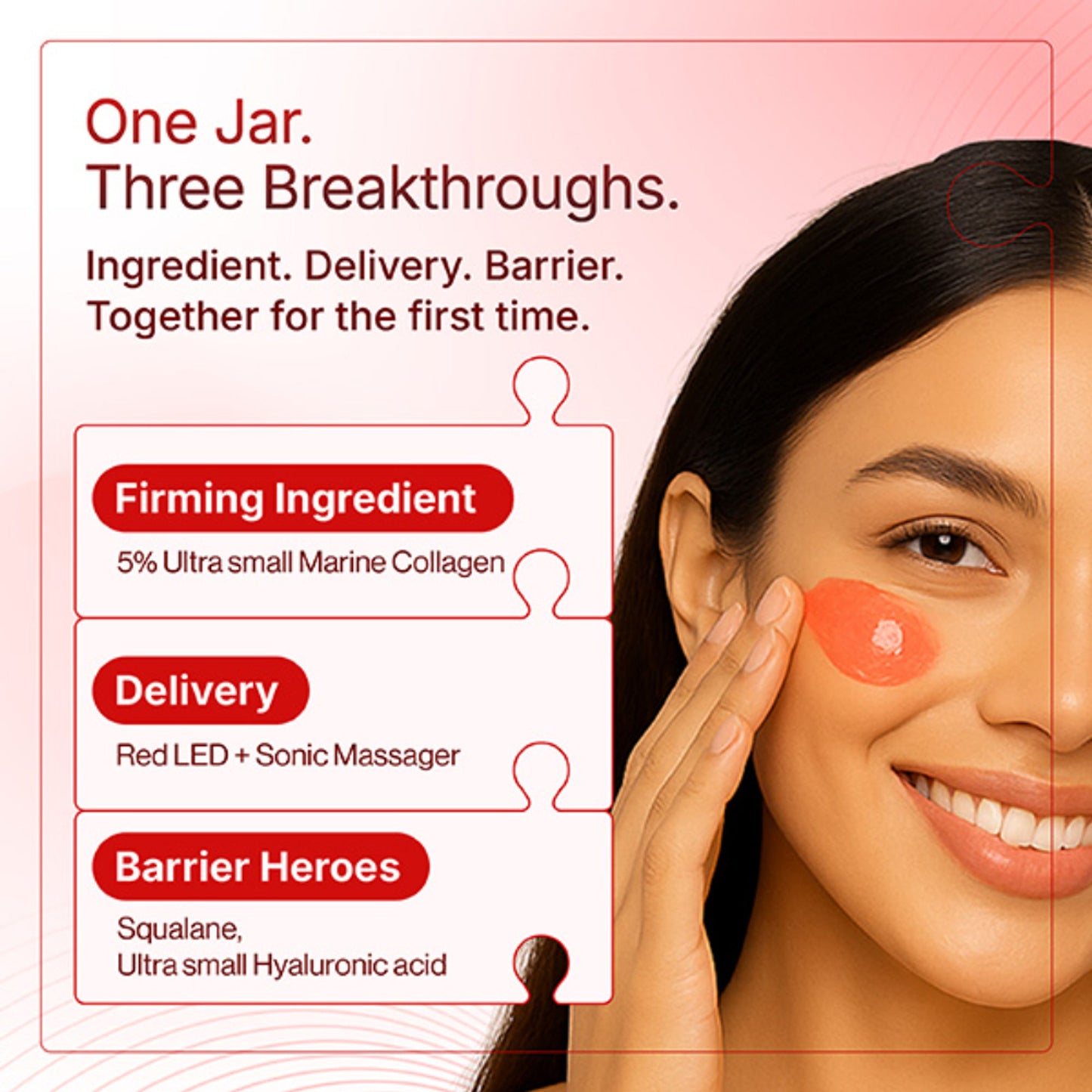 Numour Collagen Bombshell Jelly With Red Led Sonic Booster