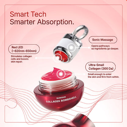 Numour Collagen Bombshell Jelly With Red Led Sonic Booster