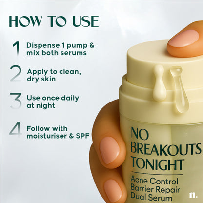 Numour No Breakouts Tonight- Acne Control Dual Serum