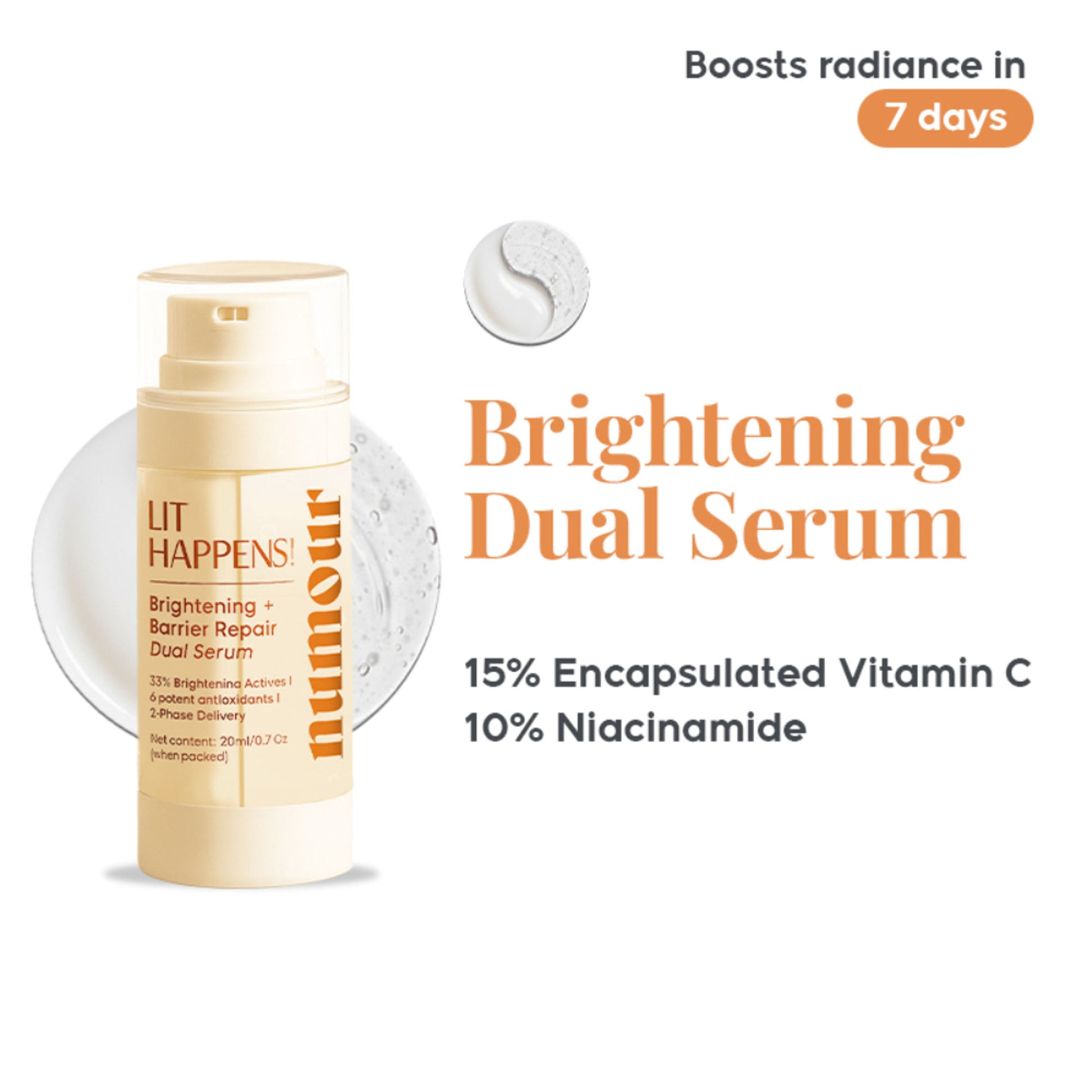 Numour Lit Happens- Brightening Dual Serum