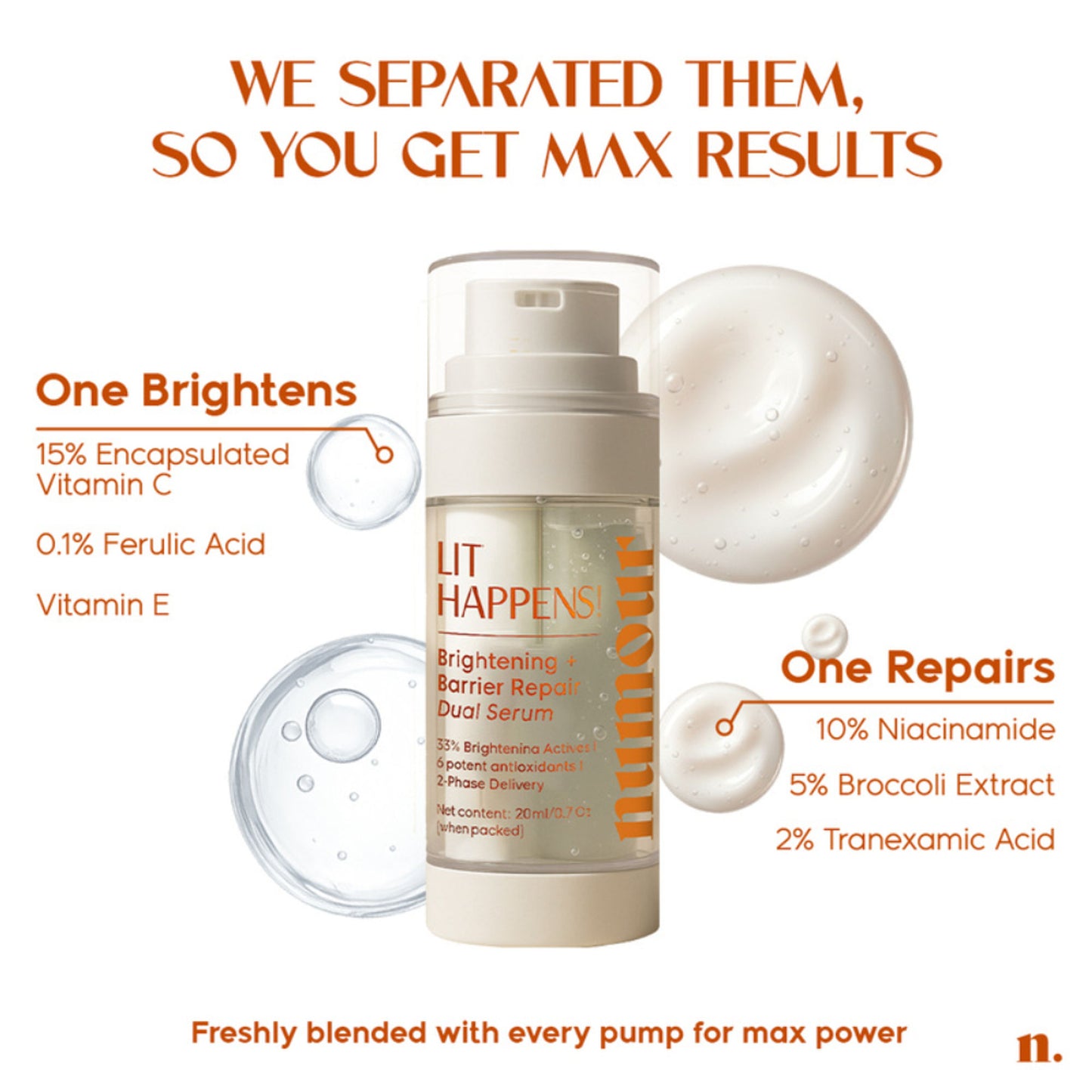 Numour Lit Happens- Brightening Dual Serum