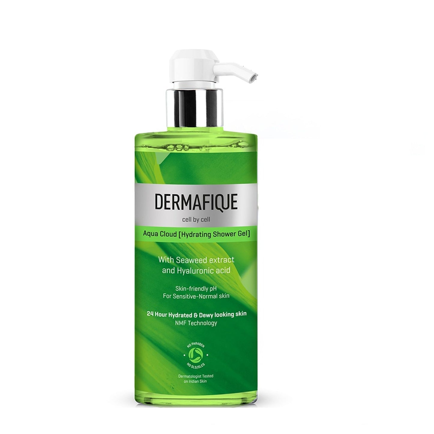 Dermafique Aqua Cloud Hydrating Shower Gel - 24hr Hydration, Hyaluronic Acid & NMF
