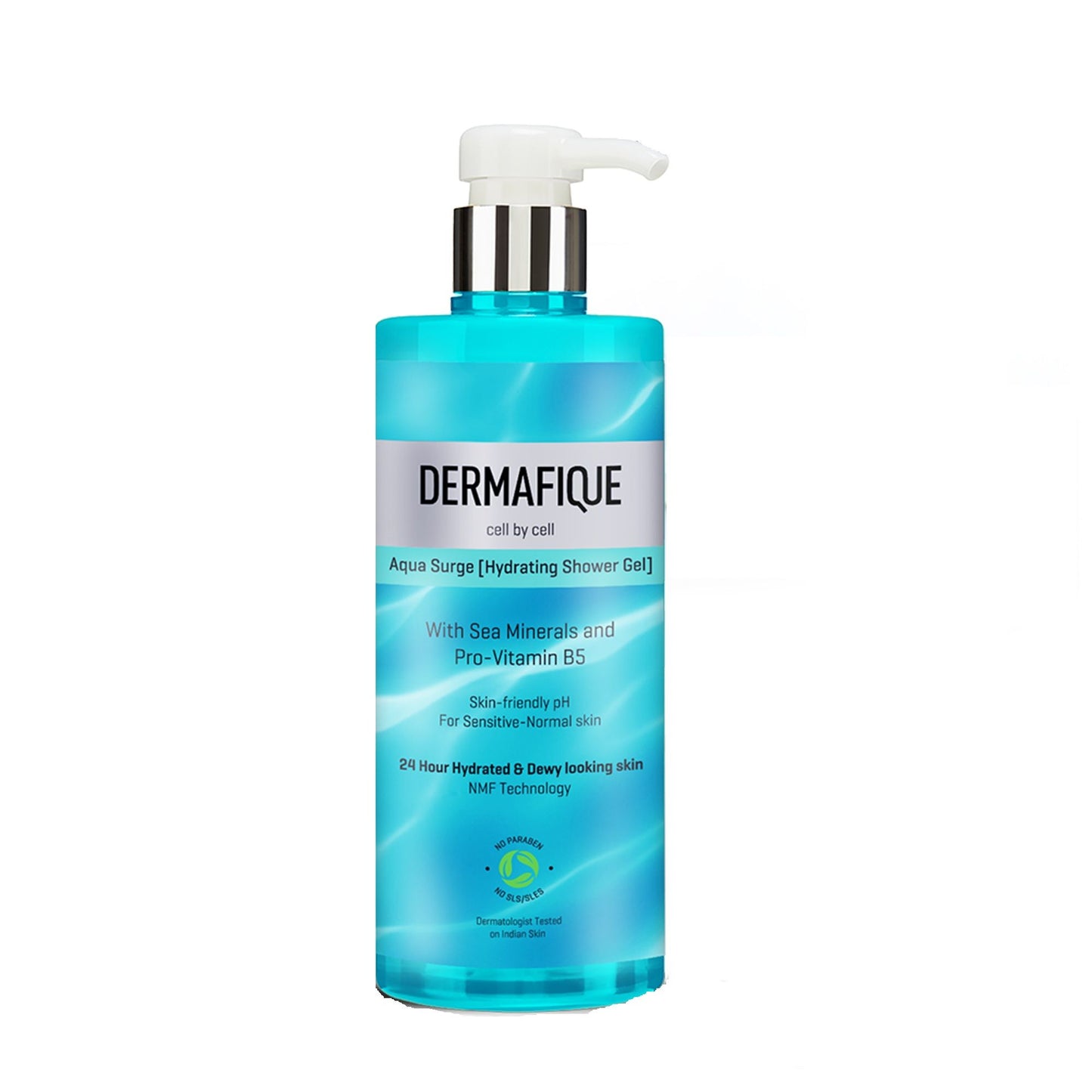 Dermafique Aqua Surge Shower Gel - 24hr Hydration, Pro Vitamin B5 & NMF