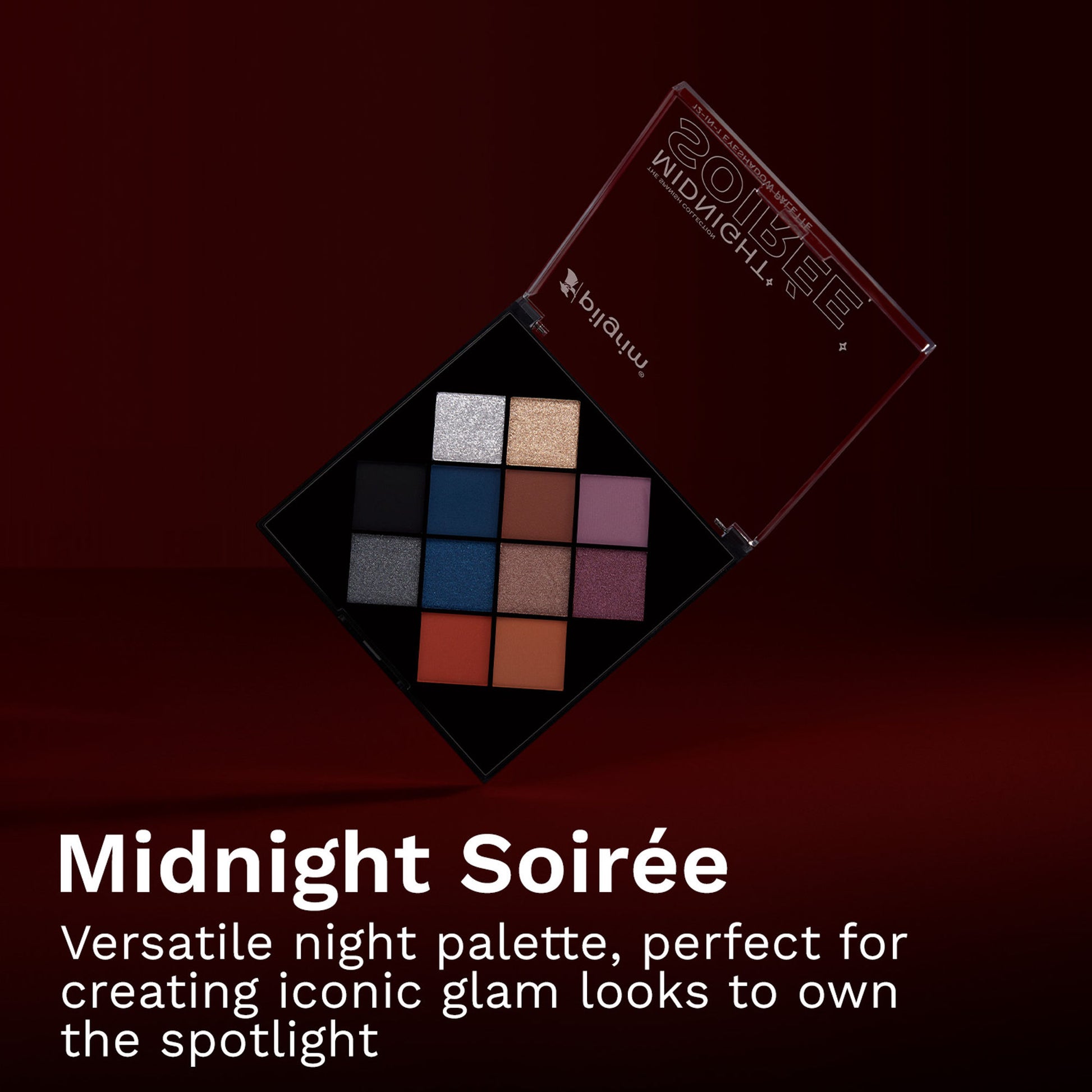 Pilgrim Eyeshadow Midnight Soiree 12-In-1 Highly Pigmented Shades