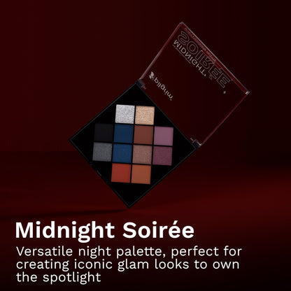 Pilgrim Eyeshadow Midnight Soiree 12-In-1 Highly Pigmented Shades