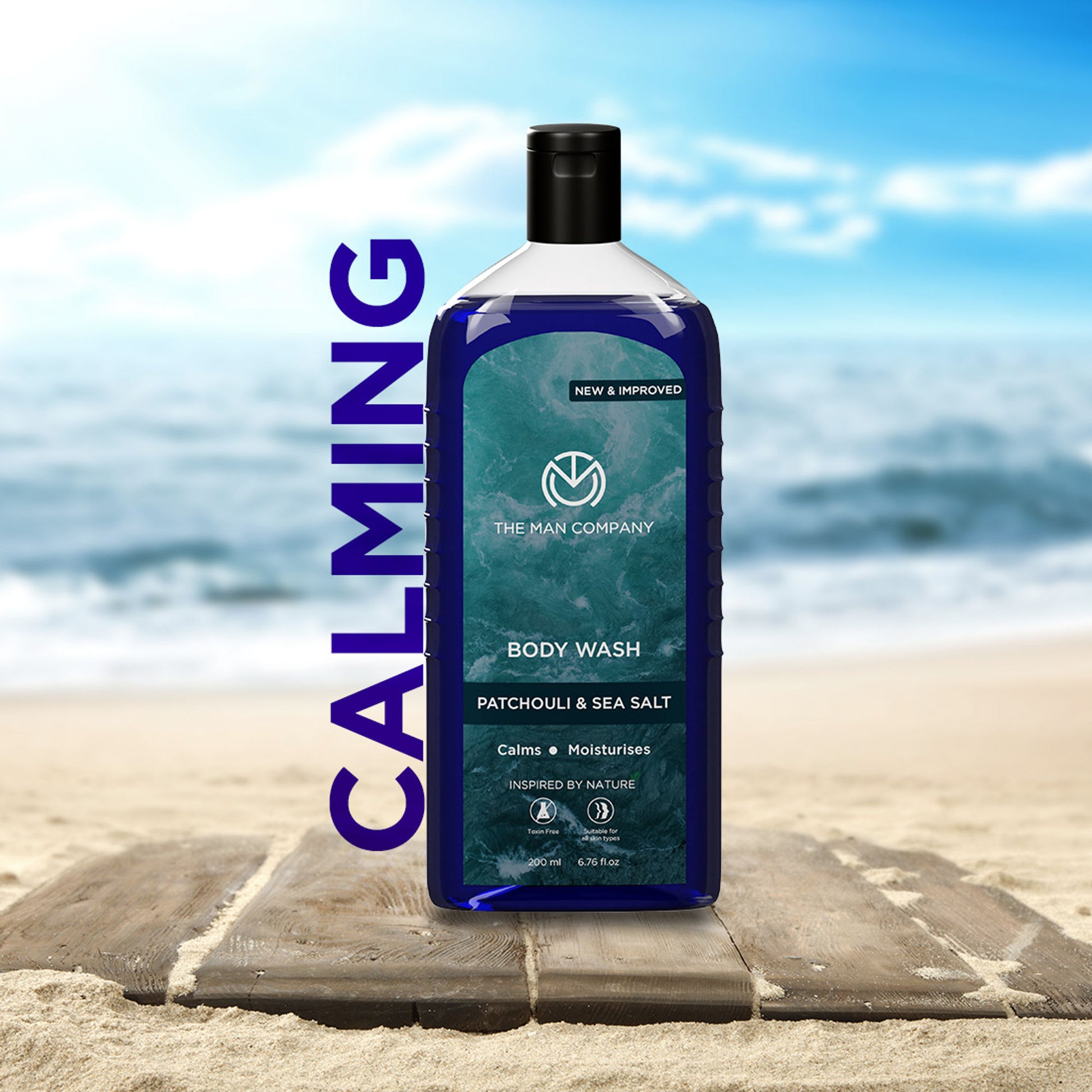 The Man Company Refreshing Body Wash With Sea Salt & Patchouli