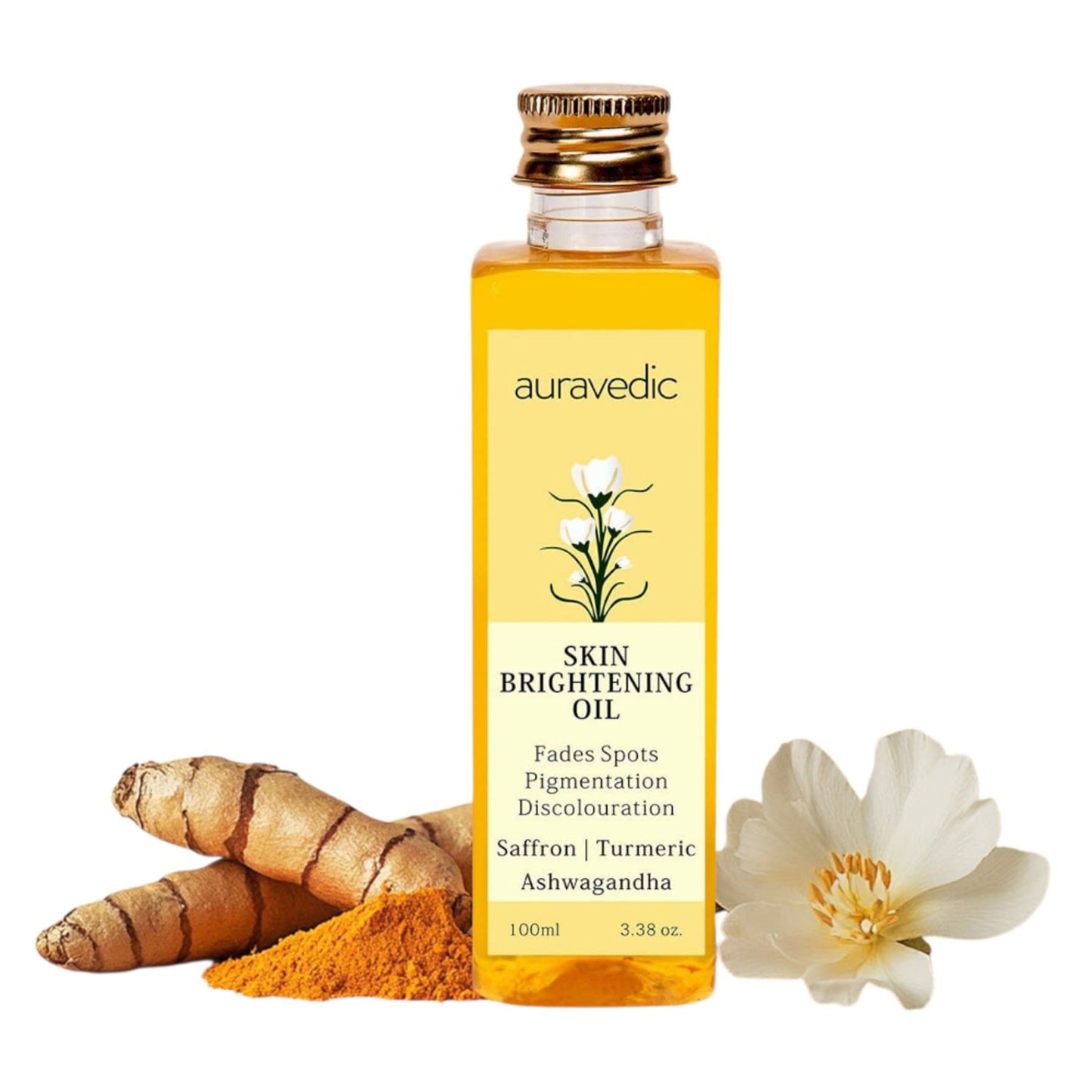 Auravedic Skin Brightening Serum For Pigmentation And Dark Spot Removal Saffron Pigmentation Serum