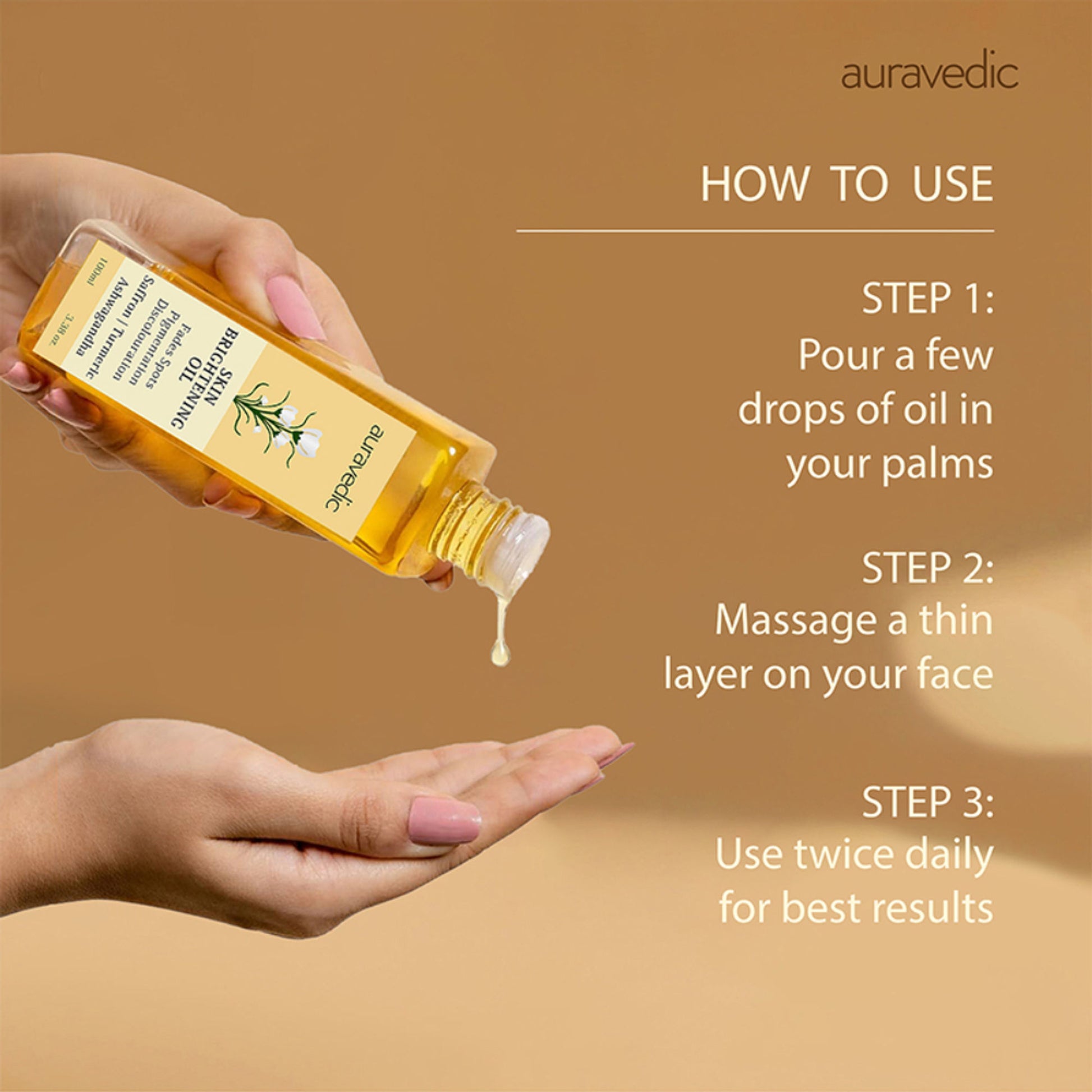 Auravedic Skin Brightening Serum For Pigmentation And Dark Spot Removal Saffron Pigmentation Serum