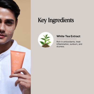 Oteria White Tea Face Wash For Pigmentation Dark Spots And Brightening, Cleanser for All Skin Types