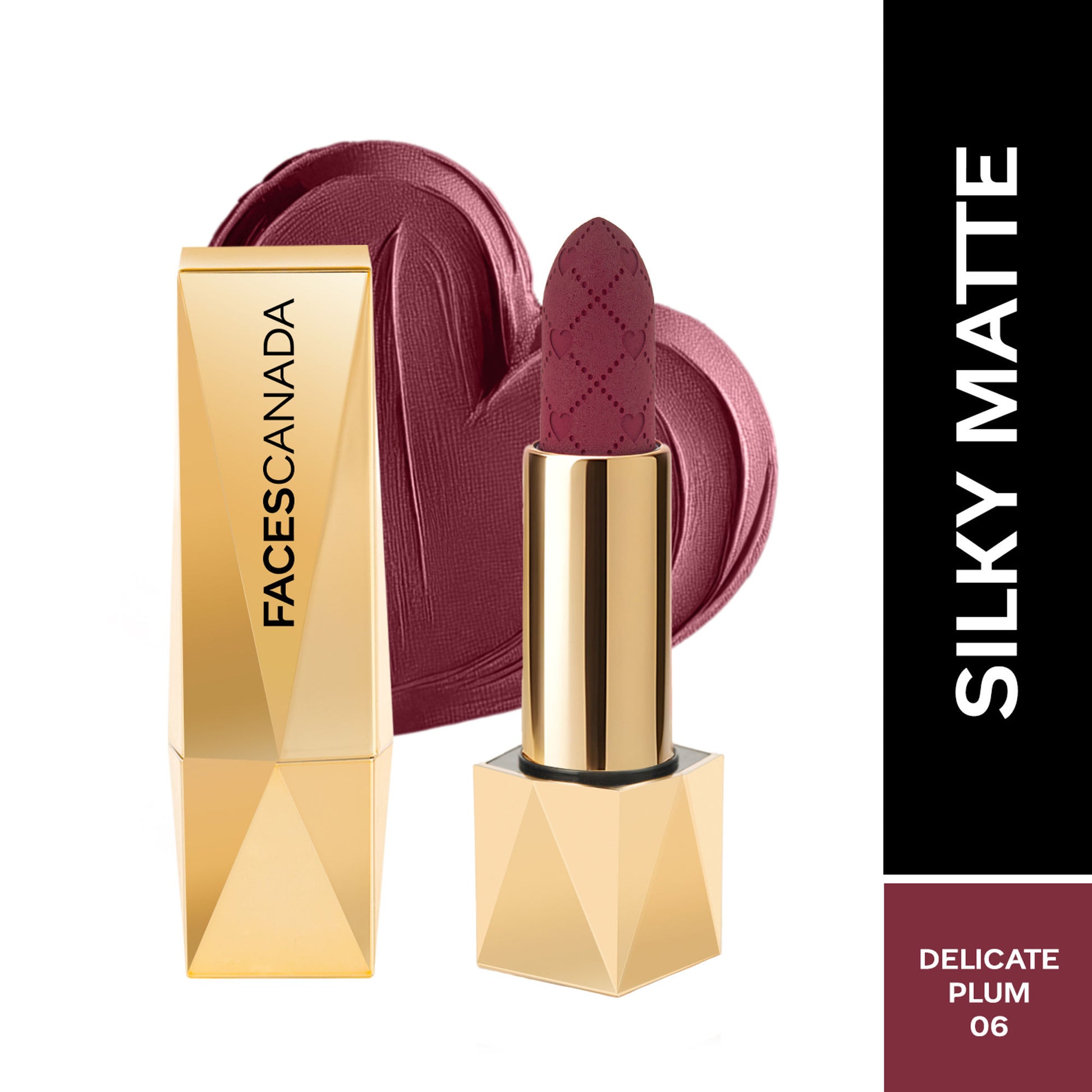 Faces Canada Comfy Silk Obsession Lipstick - Delicate Plum 06