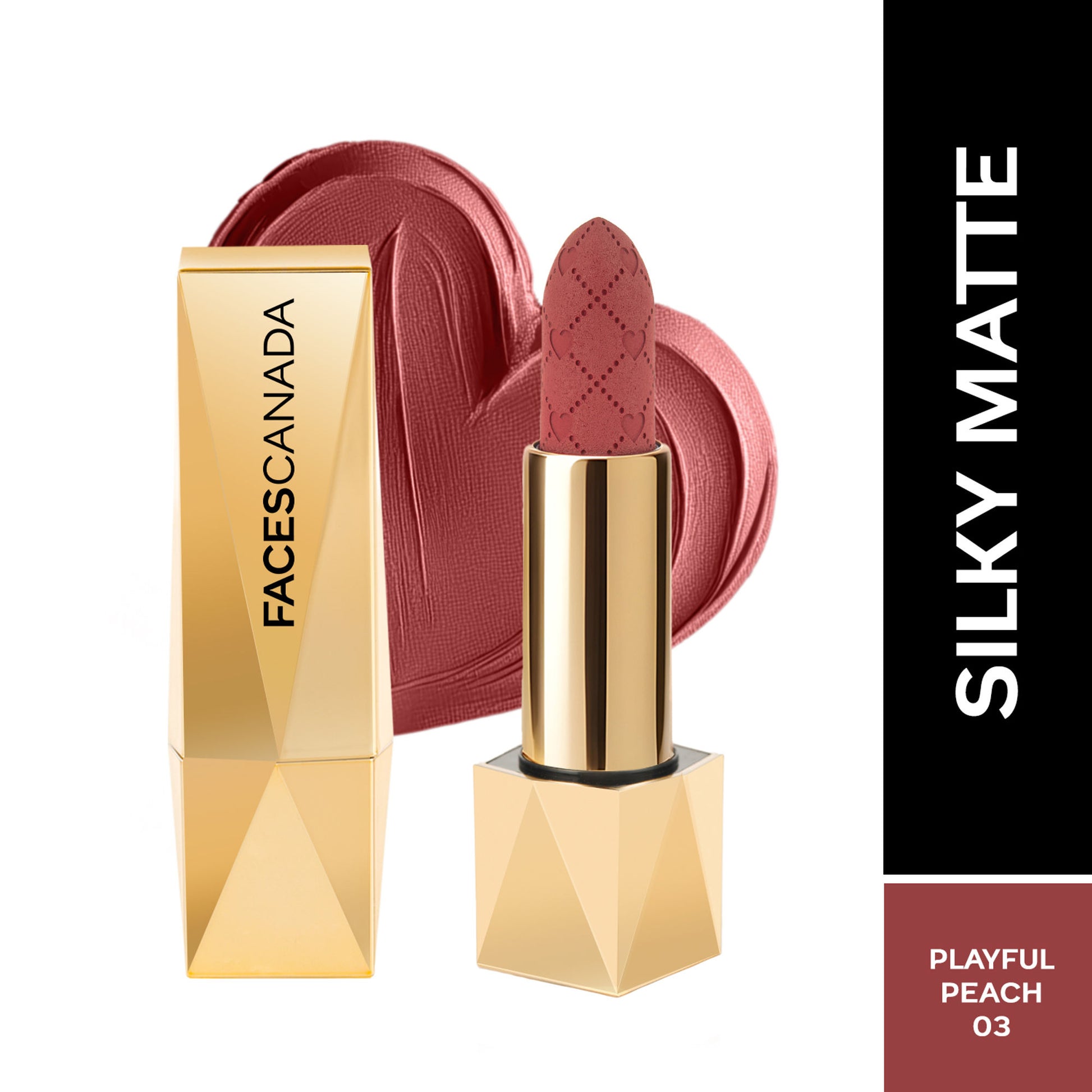 Faces Canada Comfy Silk Obsession Lipstick - Playful Peach 03