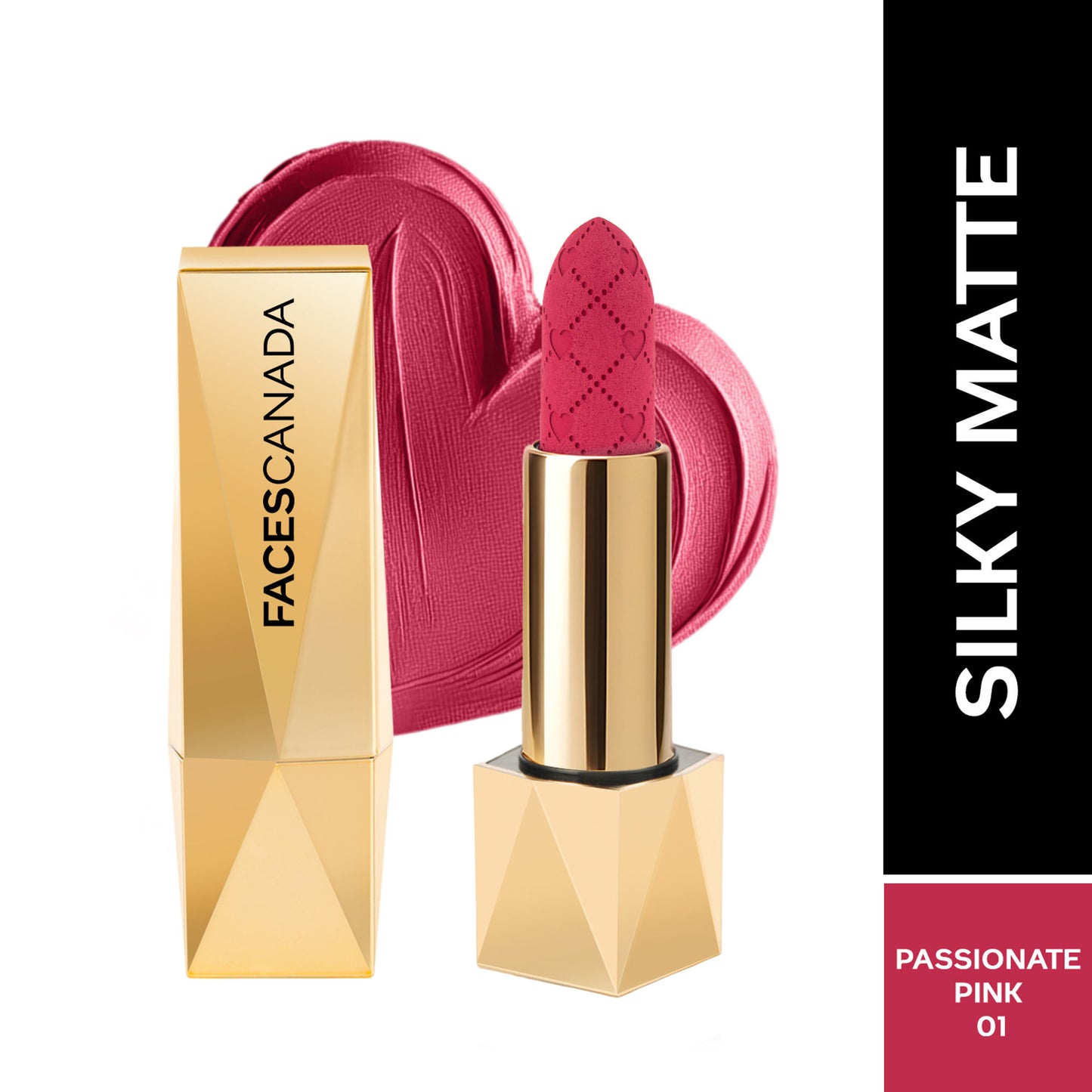 Faces Canada Comfy Silk Obsession Lipstick - Passionate Pink 01